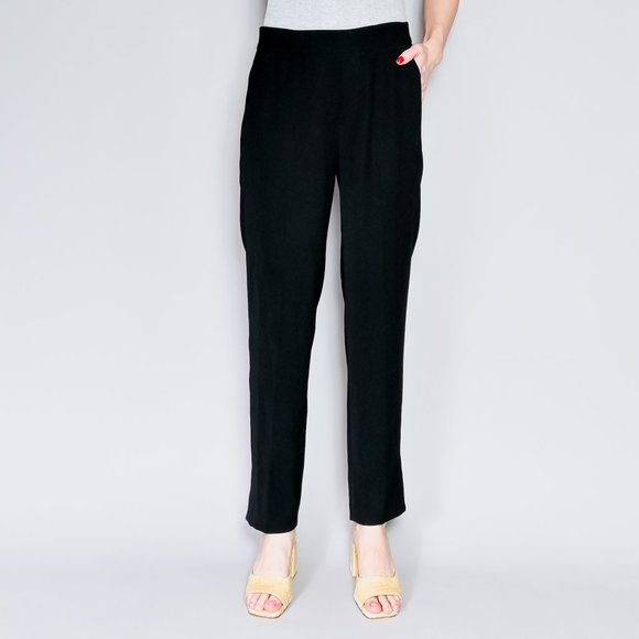 Vince Pants - VINCE Black Crepe Lounge Dress Pant S